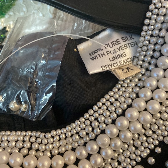 Vintage Pearl/Beaded Drop Waist Dress - Picture 5 of 5